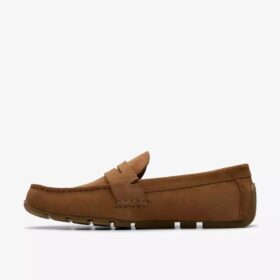 Mens Corsley Bar Cola Suede Loafers