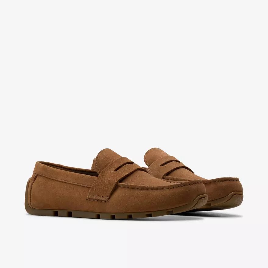 Mens Corsley Bar Cola Suede Loafers Mens Corsley Bar Cola Suede Loafers