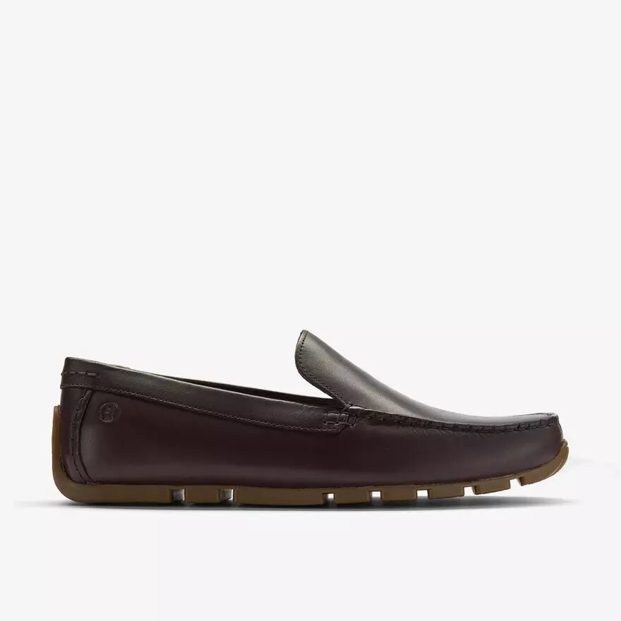 Mens Corsley Plain Dark Brown Leather Loafers Mens Corsley Plain Dark Brown Leather Loafers