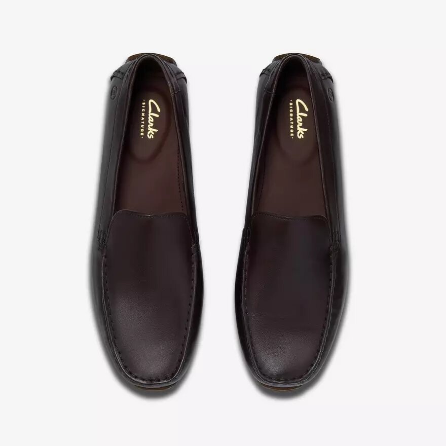 Mens Corsley Plain Dark Brown Leather Loafers Mens Corsley Plain Dark Brown Leather Loafers