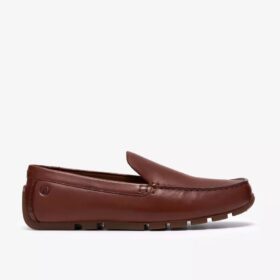 Mens Corsley Plain Tan Leather Loafers