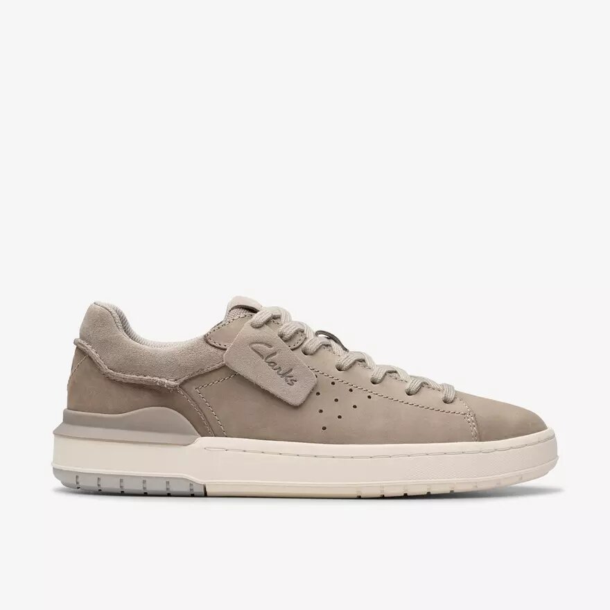 Mens Courtlite2 Run Grey Nubuck Sneakers| Clarks Mens Courtlite2 Run Grey Nubuck Sneakers| Clarks