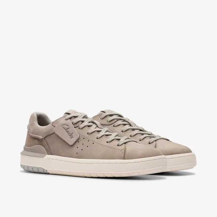 Mens Courtlite2 Run Grey Nubuck Sneakers| Clarks Mens Courtlite2 Run Grey Nubuck Sneakers| Clarks
