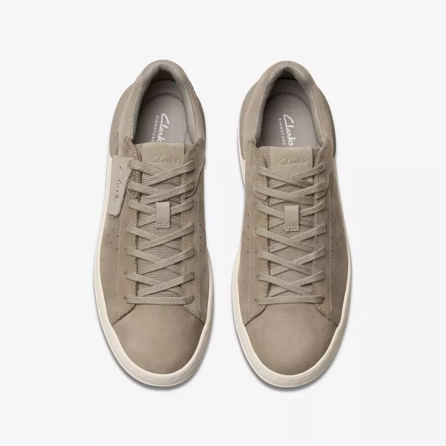 Mens Courtlite2 Run Grey Nubuck Sneakers| Clarks Mens Courtlite2 Run Grey Nubuck Sneakers| Clarks