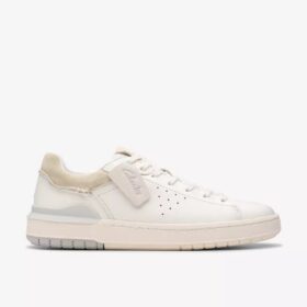 Mens Courtlite2 Run White Leather Sneakers
