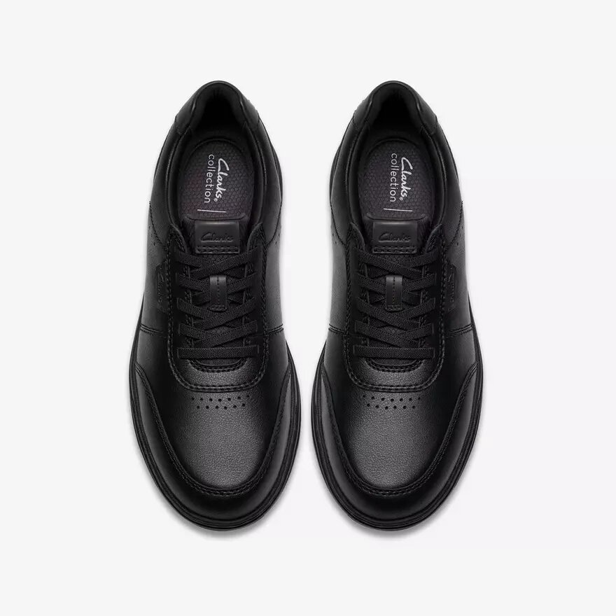 Mens Craftwell Lace Black Leather Sneaker| Clarks Mens Craftwell Lace Black Leather Sneaker| Clarks