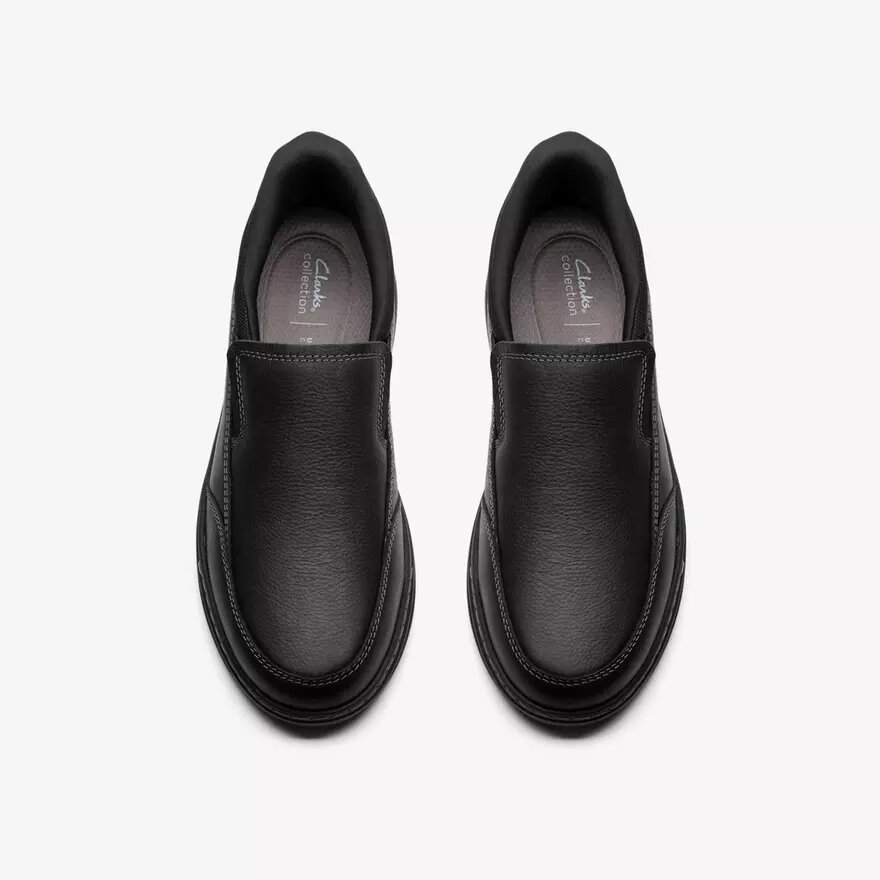Mens Craftwell Step Black Tumbled Slip-On Shoes Mens Craftwell Step Black Tumbled Slip-On Shoes