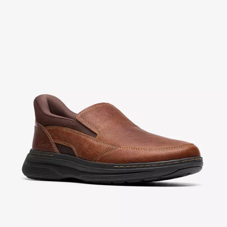 Mens Craftwell Step Brown Tumb Slip-On Shoes Mens Craftwell Step Brown Tumb Slip-On Shoes