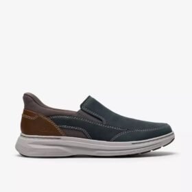 Mens Craftwell Step Navy Leather Slip On