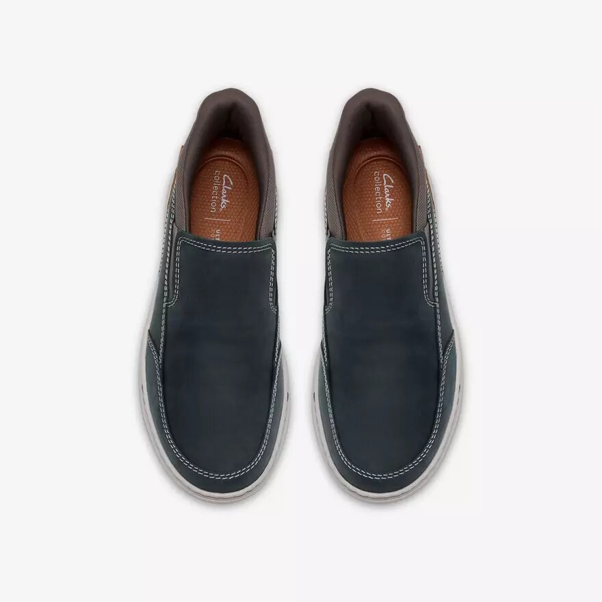 Mens Craftwell Step Navy Leather Slip On Mens Craftwell Step Navy Leather Slip On