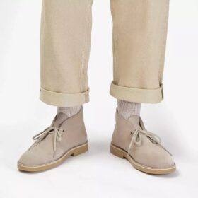 Mens Desert Boot Evo Sand Suede Desert Boots