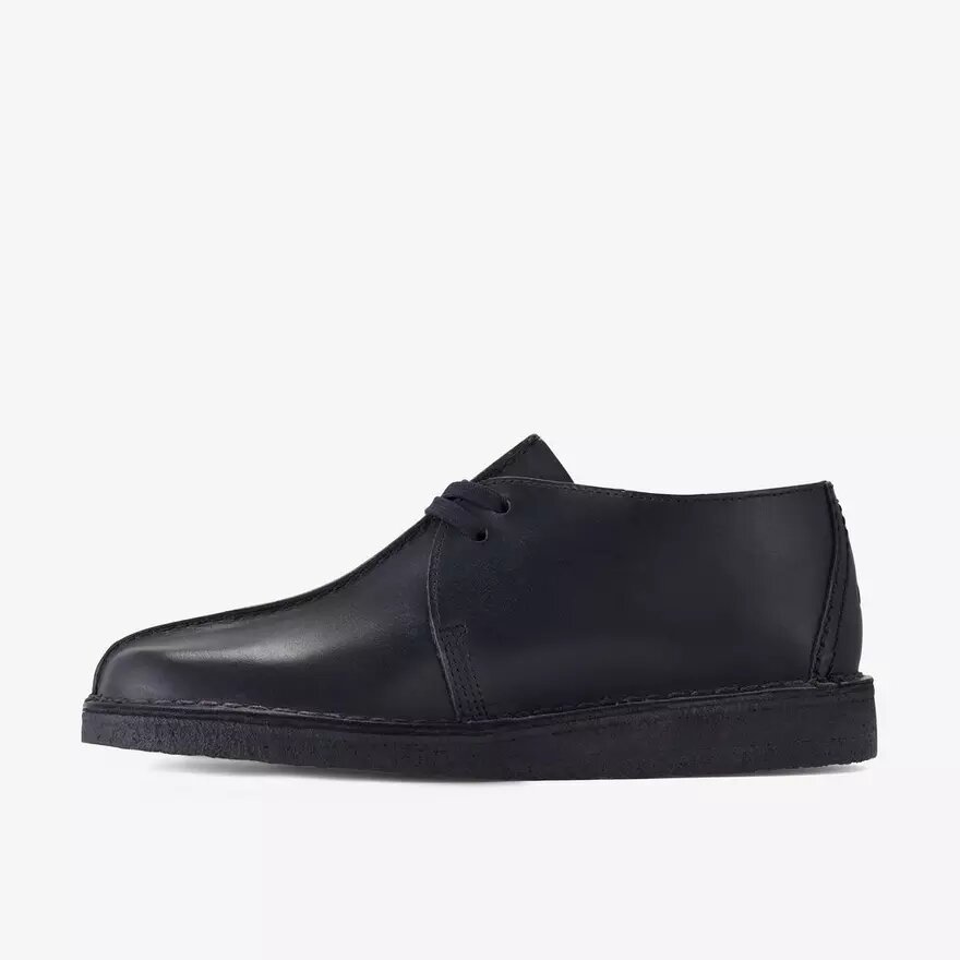 Mens Desert Trek Black Smooth Leather Mens Desert Trek Black Smooth Leather