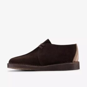 Mens Desert Trek Dark Brown Shoes Us