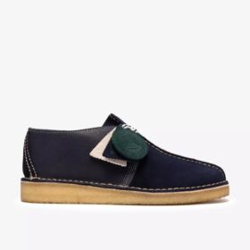 Mens Desert Trek Navy Suede Desert Trek
