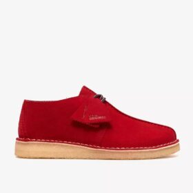 Mens Desert Trek Red Suede Desert Trek