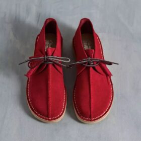 Mens Desert Trek Red Suede Desert Trek