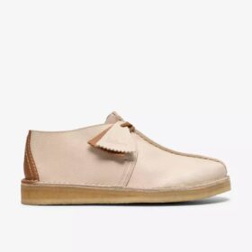 Mens Desert Trek White Combination Leather Desert Trek