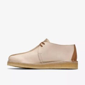Mens Desert Trek White Combination Leather Desert Trek