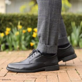 Mens Dresslite Ace Black Leather Oxford| Clarks