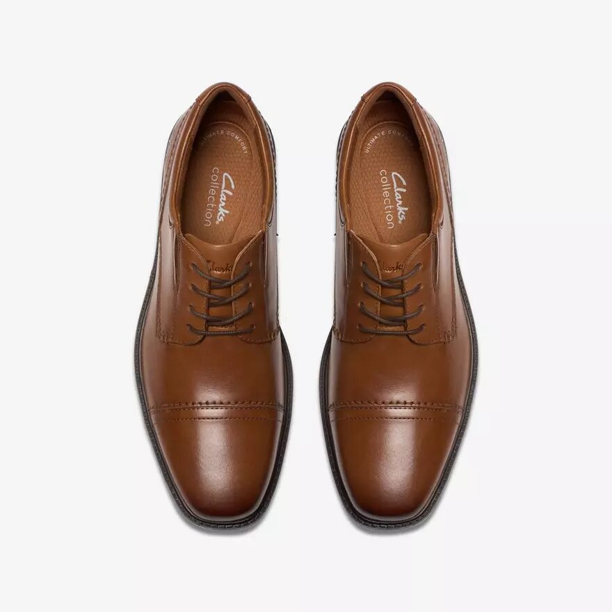 Mens Dresslite Cap Tan Leather Oxford Mens Dresslite Cap Tan Leather Oxford