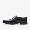 Mens Dresslite Step Black Leather Loafer
