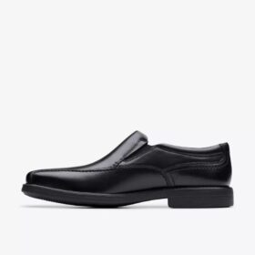 Mens Dresslite Step Black Leather Loafer