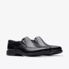 Mens Dresslite Step Black Leather Loafer