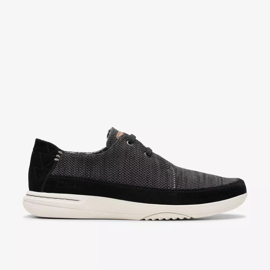 Mens Easeway Lace Black Combination Sneakers Mens Easeway Lace Black Combination Sneakers