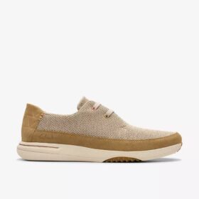 Mens Easeway Lace Sand Combination Sneakers| Clarks Us