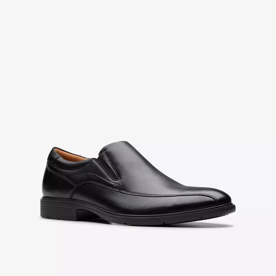 Mens Eldredge Step Black Leather Loafer Mens Eldredge Step Black Leather Loafer