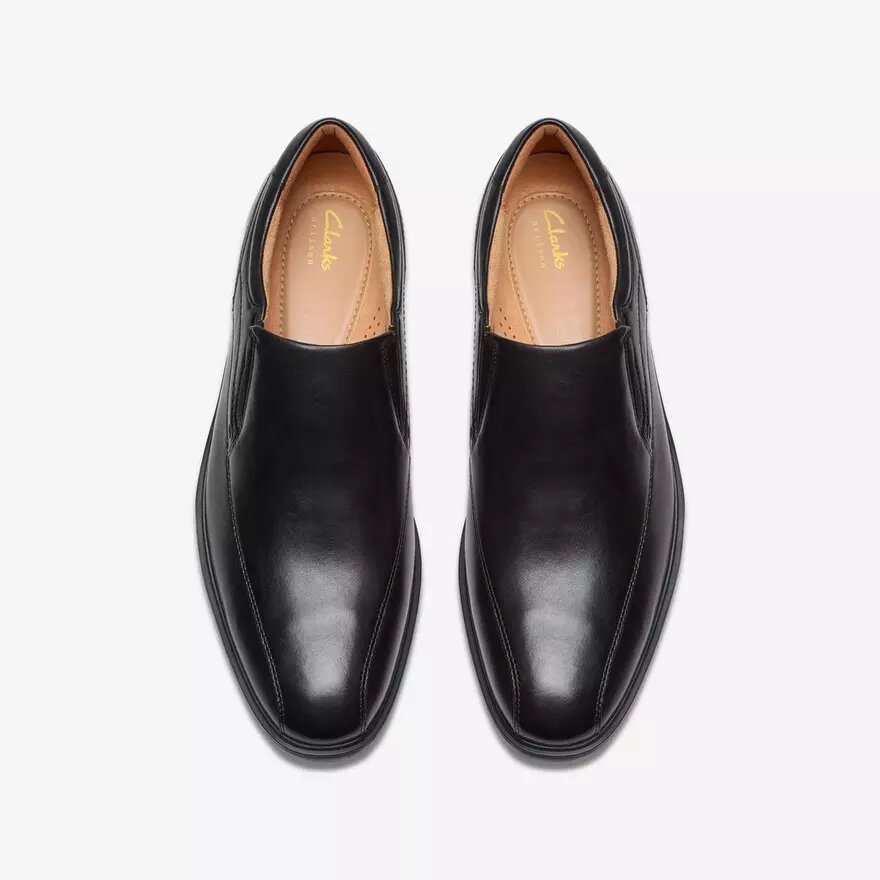 Mens Eldredge Step Black Leather Loafer Mens Eldredge Step Black Leather Loafer