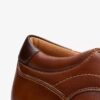 Mens Eldredge Step Dark Tan Leather Shoes
