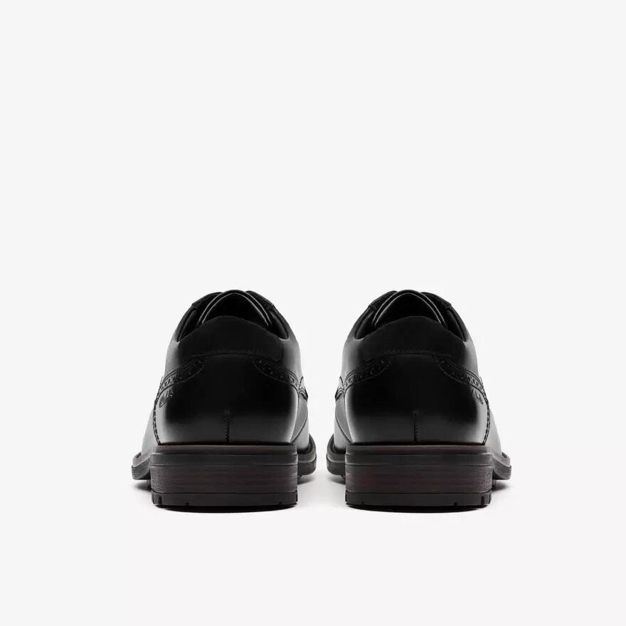 Mens Emmet Plain Black Smooth Shoes Mens Emmet Plain Black Smooth Shoes
