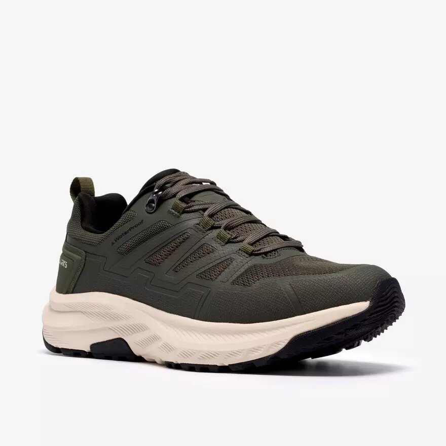 Mens Enford Lo Waterproof Khaki Sneakers Mens Enford Lo Waterproof Khaki Sneakers