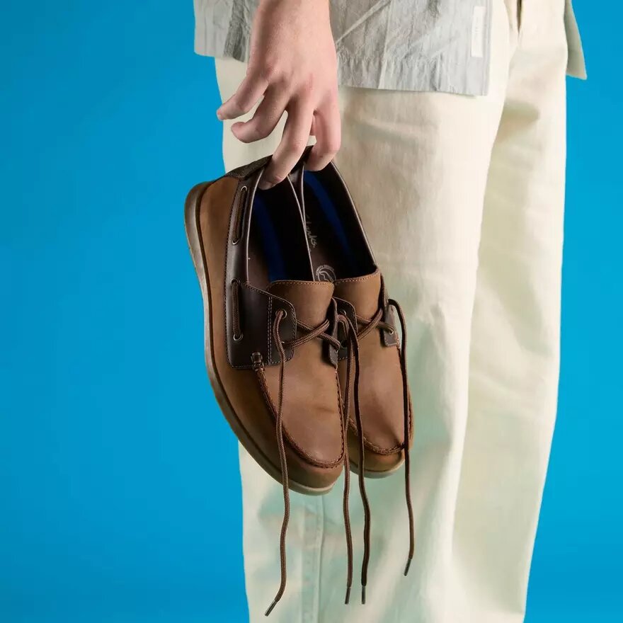 Mens Flexway 2Eye Brown Nubuck Boat Shoe Mens Flexway 2Eye Brown Nubuck Boat Shoe