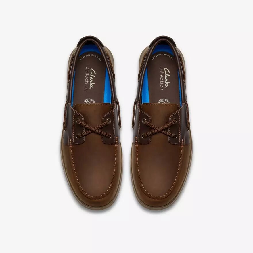 Mens Flexway 2Eye Brown Nubuck Boat Shoe Mens Flexway 2Eye Brown Nubuck Boat Shoe