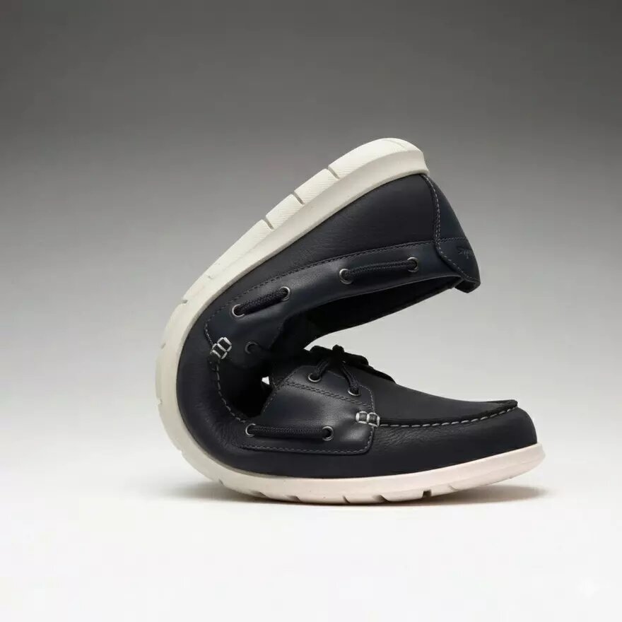 Mens Flexway 2Eye Navy Nubuck Boat Shoes Mens Flexway 2Eye Navy Nubuck Boat Shoes