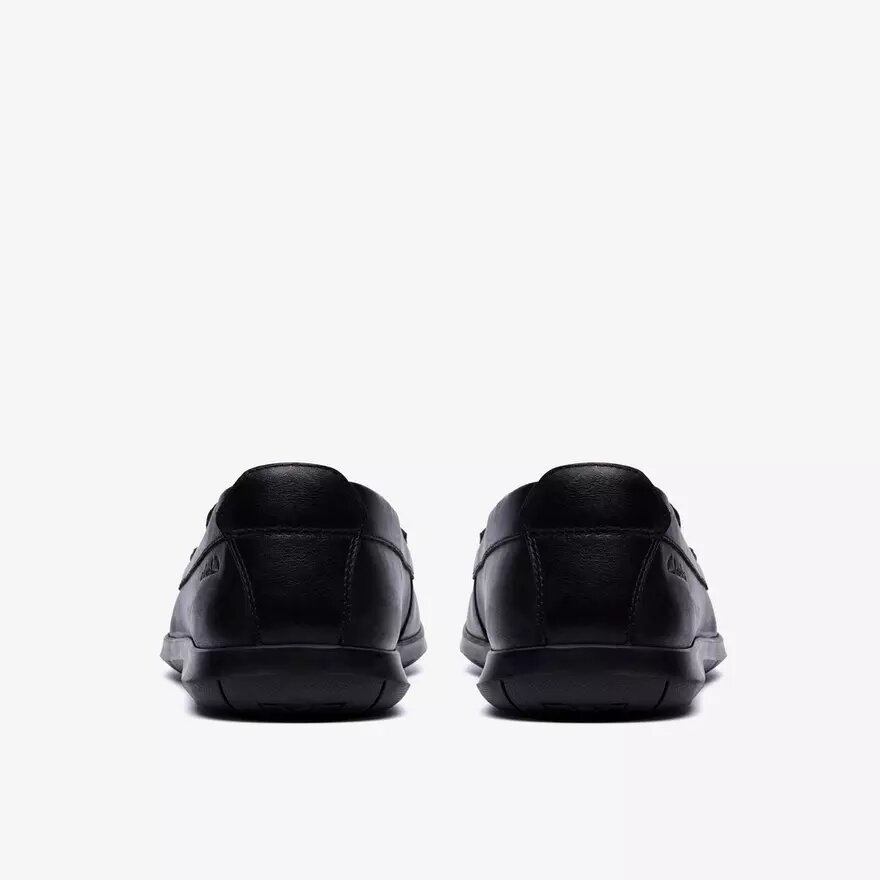 Mens Flexway Step Black Smooth Loafers Mens Flexway Step Black Smooth Loafers
