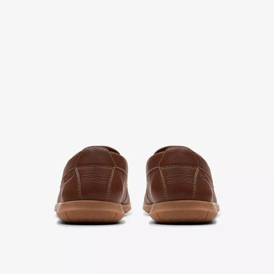 Mens Flexway Step Light Brown Leather Loafer Slip on Shoes Mens Flexway Step Light Brown Leather Loafer Slip on Shoes