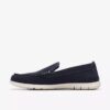 Mens Flexway Step Navy Suede Summer Loafer Slip on Shoes Mens Flexway Step Navy Suede Summer Loafer Slip on Shoes