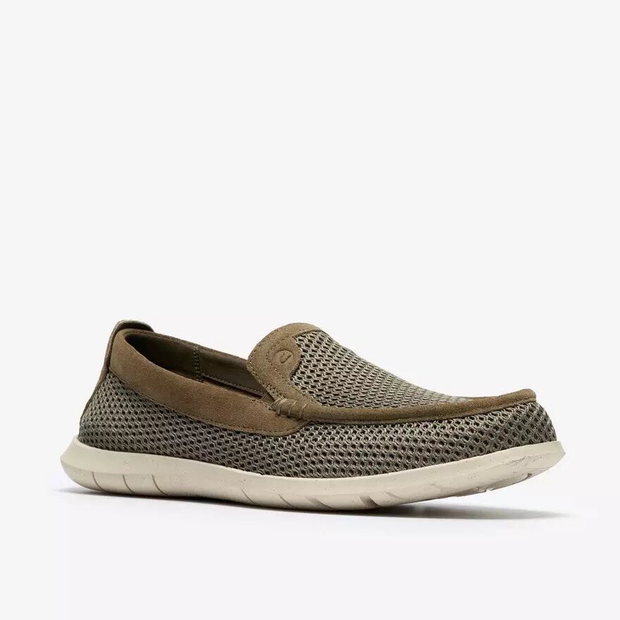 Mens Flexway Step Olive Knit Slip Ons Mens Flexway Step Olive Knit Slip Ons
