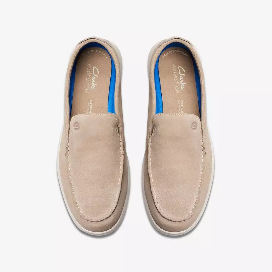 Mens Flexway Step Sand Suede Loafer Slip on Shoes Mens Flexway Step Sand Suede Loafer Slip on Shoes