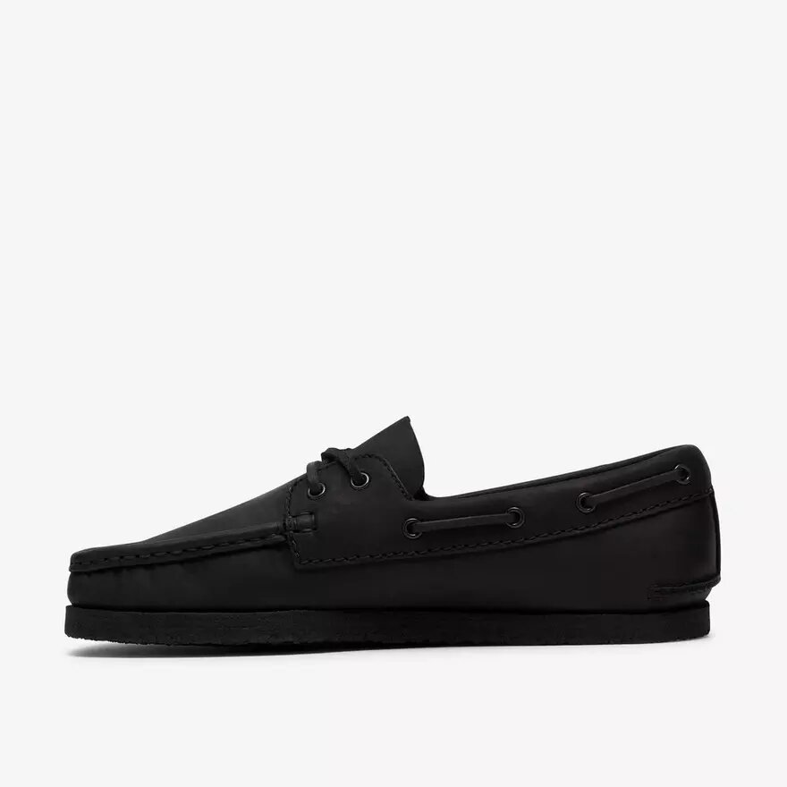 Mens Godney Boat Black Leather Boat Shoes Mens Godney Boat Black Leather Boat Shoes