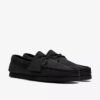 Mens Godney Boat Black Leather Boat Shoes Mens Godney Boat Black Leather Boat Shoes