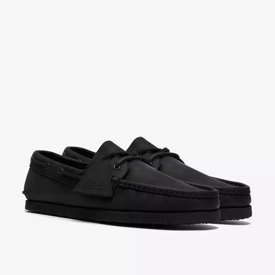 Mens Godney Boat Black Leather Boat Shoes Mens Godney Boat Black Leather Boat Shoes