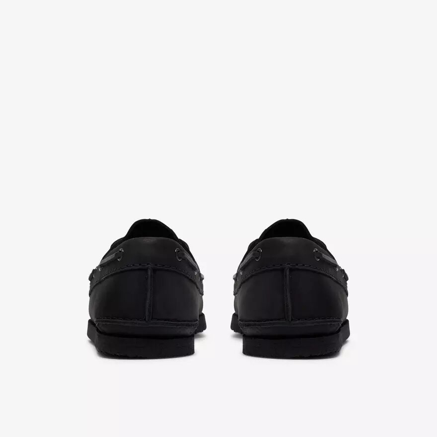 Mens Godney Boat Black Leather Boat Shoes Mens Godney Boat Black Leather Boat Shoes