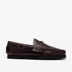 Mens Godney Boat Brown Leather Boat Shoes
