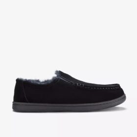 Mens Gorstan Step Black Slippers