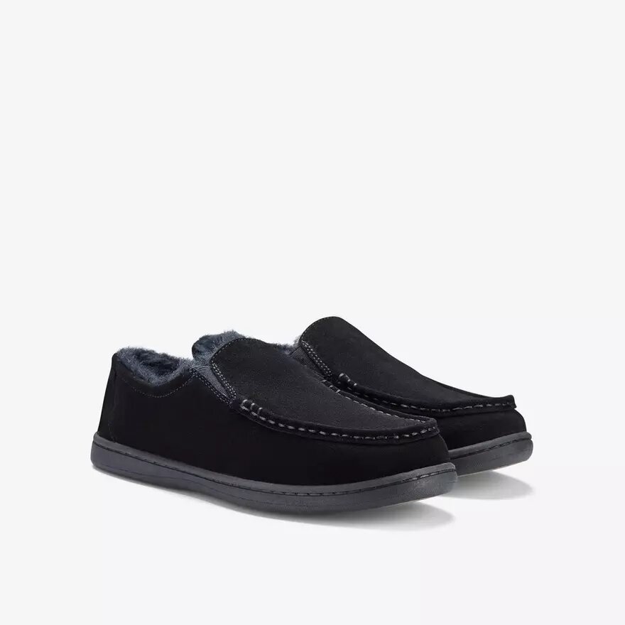 Mens Gorstan Step Black Slippers Mens Gorstan Step Black Slippers