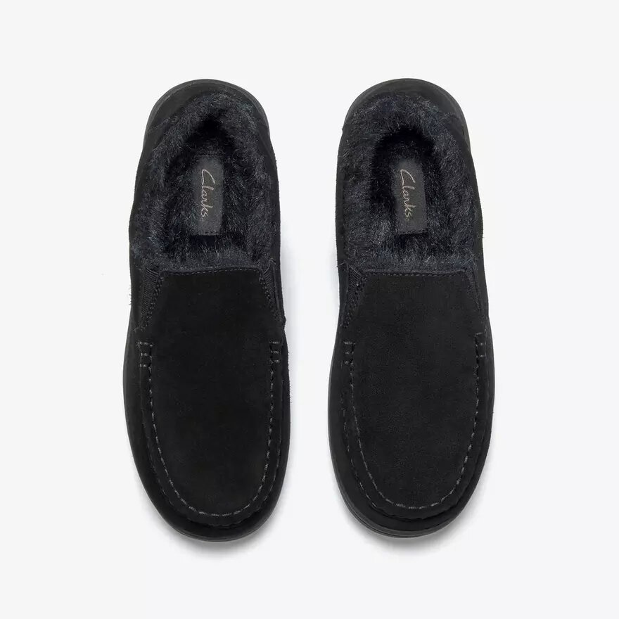 Mens Gorstan Step Black Slippers Mens Gorstan Step Black Slippers